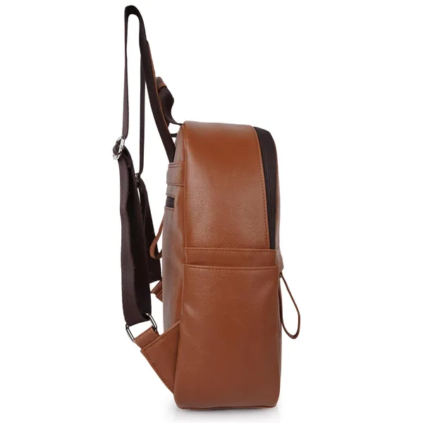Tan_Classic_Trendy_Travel_Vegan_Leather_Shoulder_Office_College_Tuition_Backpack_For_Women