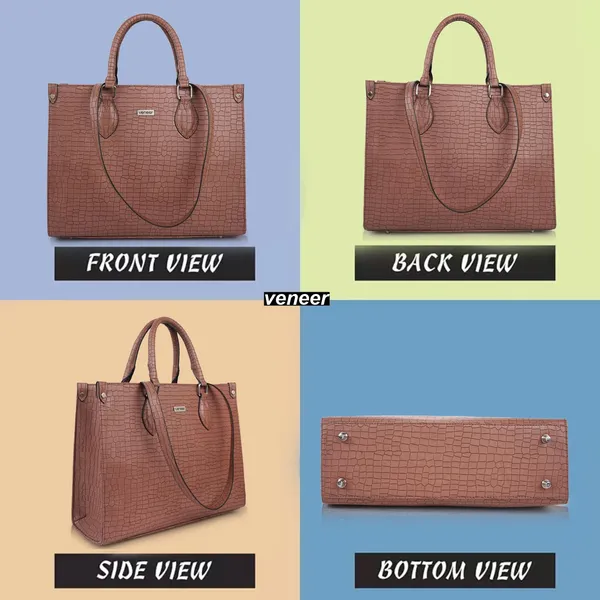 Beige_Croco_Pattern_Stylish_Classy_Design_Trendy_Travel_Dailyuse_Tote_Shoulder_Handbag_For_Women