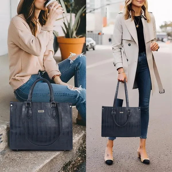 Navy_Blue_Croco_Pattern_Stylish_Classy_Design_Trendy_Travel_Dailyuse_Tote_Shoulder_Handbag_For_Women