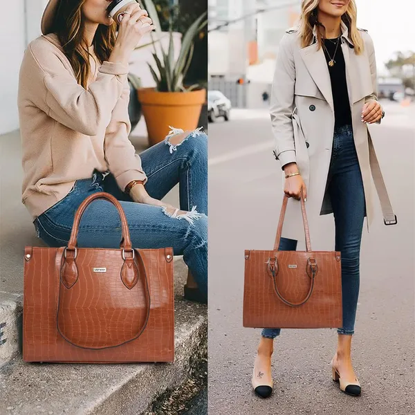 Tan_Croco_Pattern_Stylish_Classy_Design_Trendy_Travel_Dailyuse_Tote_Shoulder_Handbag_For_Women
