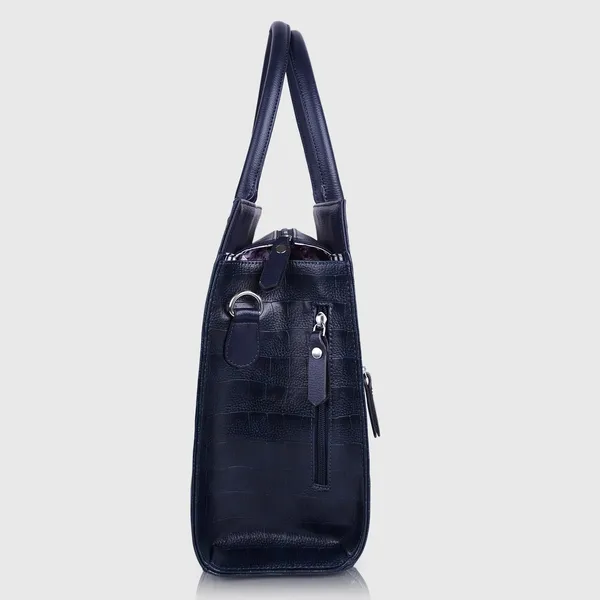 Navy_Blue_Vegan_Leather_Casual_Classy_Design_Shoulder_Crossbody_Tote_Bag_With_Laptop_Sleeve_Cover_And_Pouch_For_Women