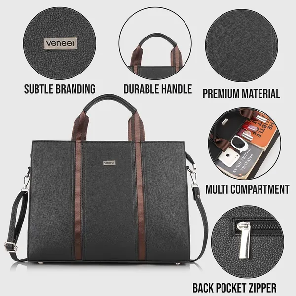 Black_Vegan_Leather_Classy_Mac_Book|_13_Inch_Laptop_Unique_Design_Crossbody_Tote_Bag_For_Women