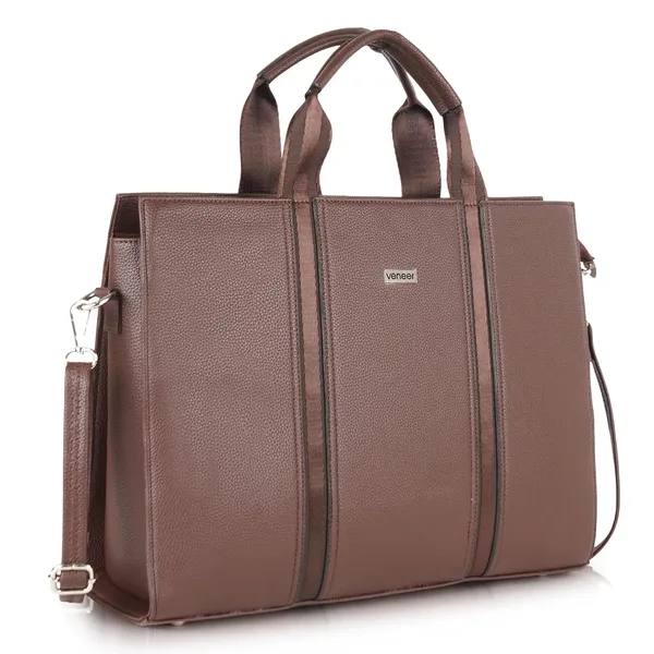 Brown_Vegan_Leather_Classy_Mac_Book|_13_Inch_Laptop_Unique_Design_Crossbody_Tote_Bag_For_Women