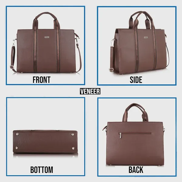 Brown_Vegan_Leather_Classy_Mac_Book|_13_Inch_Laptop_Unique_Design_Crossbody_Tote_Bag_For_Women