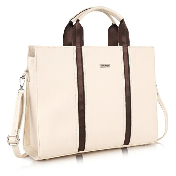 Cream_Vegan_Leather_Classy_Mac_Book|_13_Inch_Laptop_Unique_Design_Crossbody_Tote_Bag_For_Women