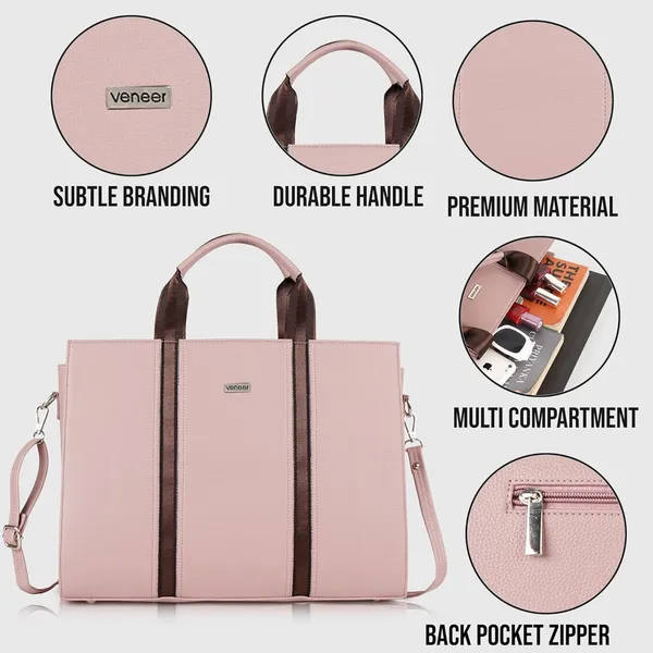 Pink_Vegan_Leather_Classy_Mac_Book|_13_Inch_Laptop_Unique_Design_Crossbody_Tote_Bag_For_Women