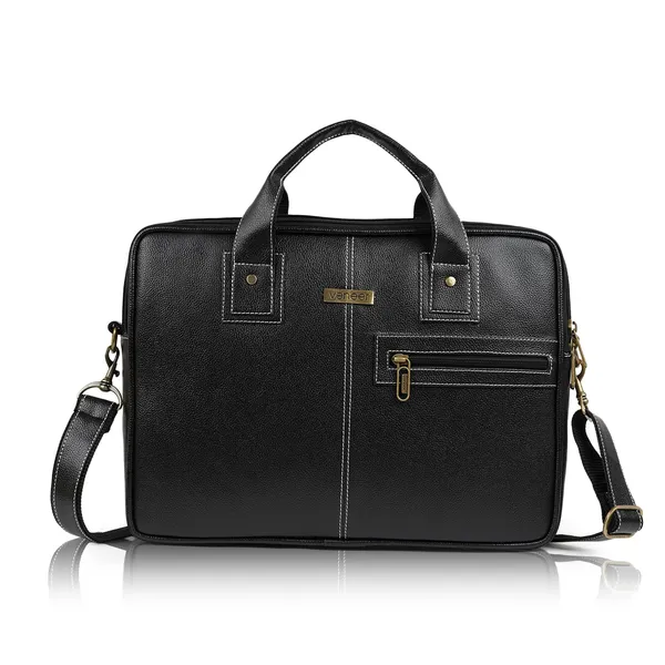 Black_Synthetic_Vegan_Leather_Laptop_Bag_Briefcase_16.5_Inch_Business_Travel/Daytrip/Office_Messenger_Crossbody_Shoulder_Bags_For_Men