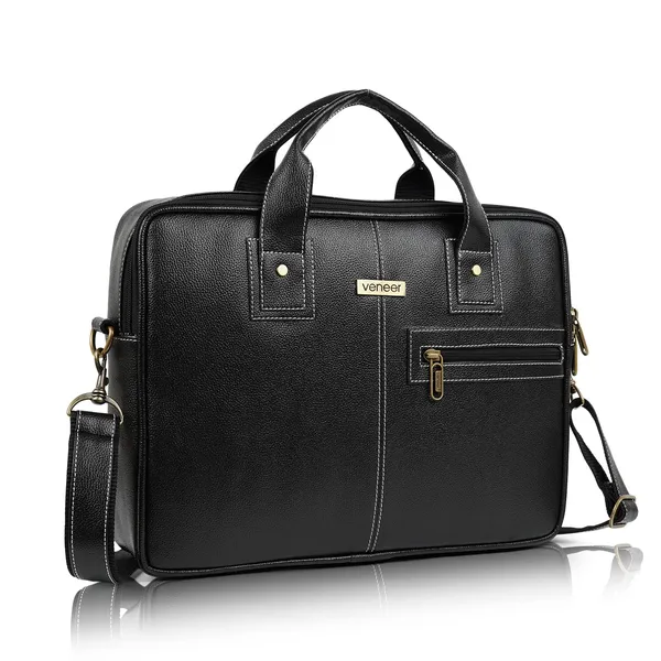 Black_Synthetic_Vegan_Leather_Laptop_Bag_Briefcase_16.5_Inch_Business_Travel/Daytrip/Office_Messenger_Crossbody_Shoulder_Bags_For_Men