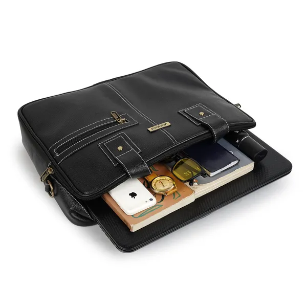 Black_Synthetic_Vegan_Leather_Laptop_Bag_Briefcase_16.5_Inch_Business_Travel/Daytrip/Office_Messenger_Crossbody_Shoulder_Bags_For_Men