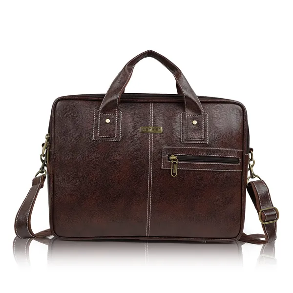 Brown_Synthetic_Vegan_Leather_Laptop_Bag_Briefcase_16.5_Inch_Business_Travel/Daytrip/Office_Messenger_Crossbody_Shoulder_Bags_For_Men