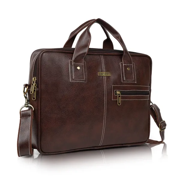 Brown_Synthetic_Vegan_Leather_Laptop_Bag_Briefcase_16.5_Inch_Business_Travel/Daytrip/Office_Messenger_Crossbody_Shoulder_Bags_For_Men