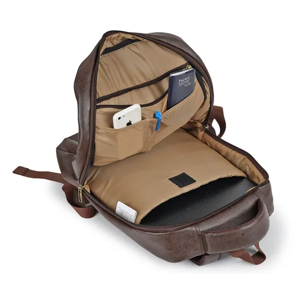 Sleek_Brown_Office_Laptop_Backpack_–_23L_PU_Leather_Casual_Bag