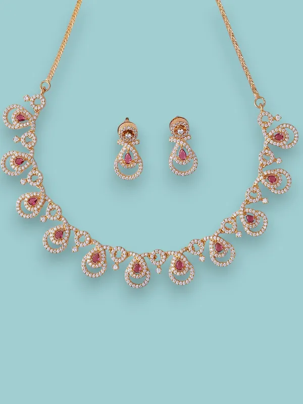 Red_Brass__Gold_Plated_Handcrafted_Water_Resistance_CZ_Stone__Necklace__Set_For_Women