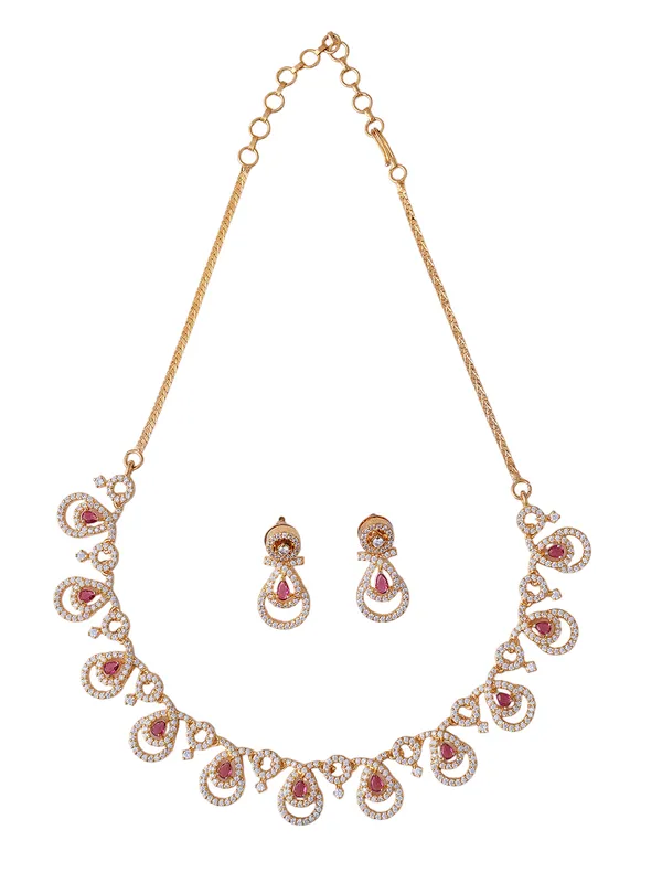 Red_Brass__Gold_Plated_Handcrafted_Water_Resistance_CZ_Stone__Necklace__Set_For_Women