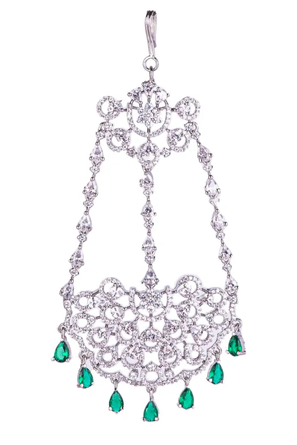 Hydro_Green_Brass_Silver_Plated_Handcrafted_Water_Resistance_CZ_Stone___Pasa_For_Women