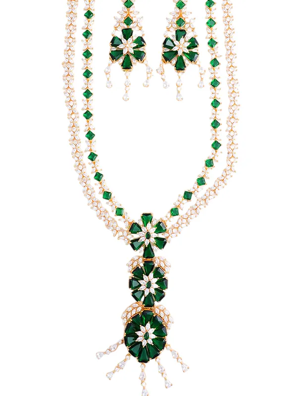 Green_Brass__Gold_Plated_Handcrafted_Water_Resistance_CZ_Stone__Necklace__Set_For_Women