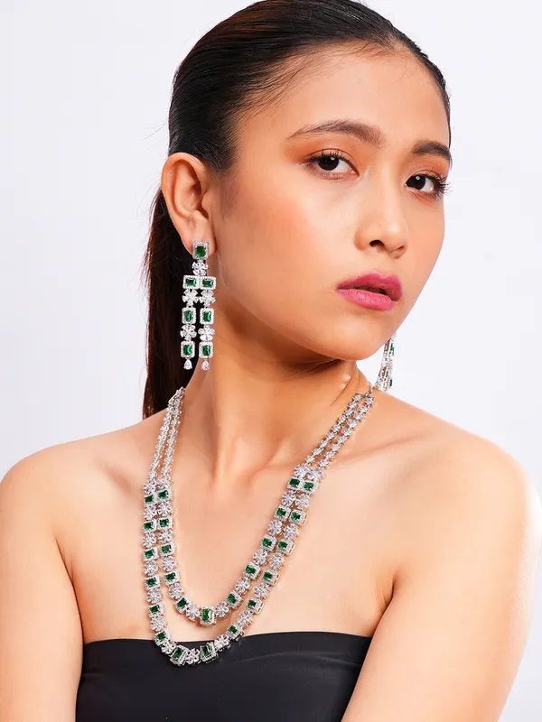 Green_Brass_Silver_Plated_Handcrafted_Water_Resistance_CZ_Stone__Necklace__Set_For_Women