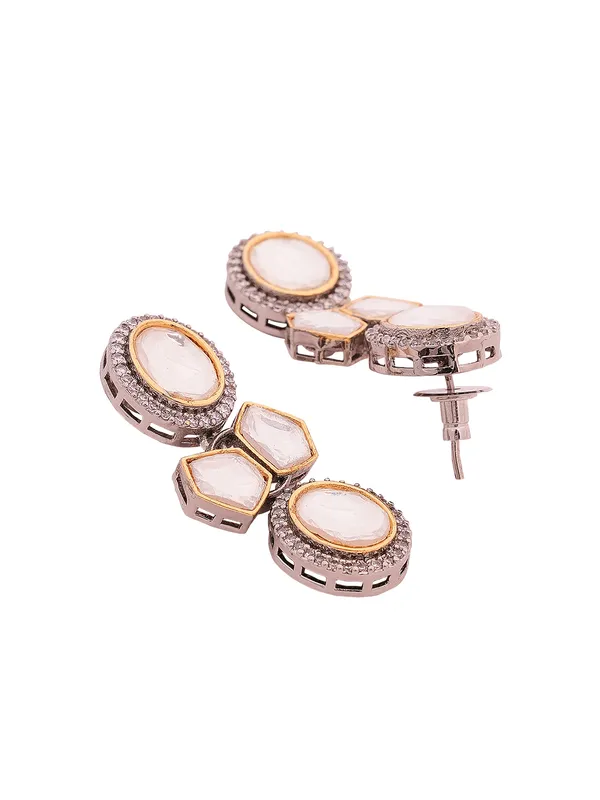 White_Brass_Kundan_Gold_Plated_Handcrafted_Water_Resistance_CZ_Stone__Necklace__Set_For_Women