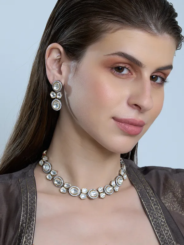 White_Brass_Kundan_Gold_Plated_Handcrafted_Water_Resistance_CZ_Stone__Necklace__Set_For_Women