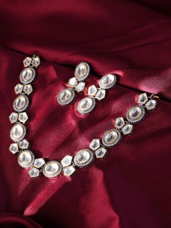 White_Brass_Kundan_Gold_Plated_Handcrafted_Water_Resistance_CZ_Stone__Necklace__Set_For_Women