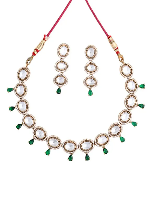 Green_Brass_Kundan_Gold_Plated_Handcrafted_Water_Resistance_CZ_Stone__Necklace_Set_For_Women