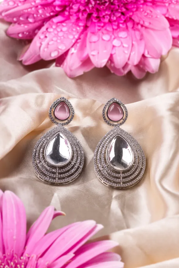 Pink_Pota_Brass_Kundan_Silver_Plated_Handcrafted_Water_Resistance_CZ_Stone__Earrings_For_Women
