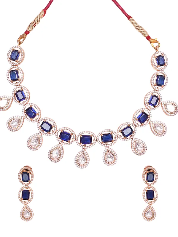 Red_Brass_Kundan_Rose_Gold__Handcrafted_Water_Resistance_CZ_Stone__Necklace_For_Women