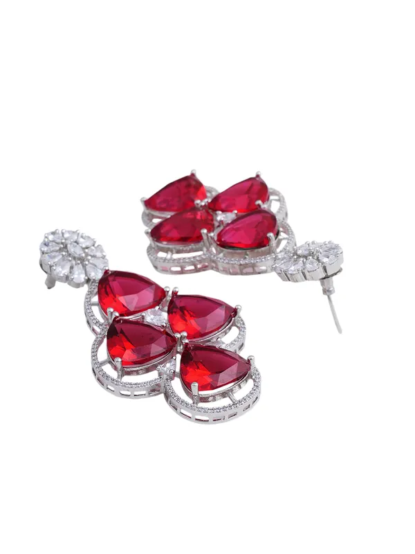 Red_Brass_Silver_Plated_Handcrafted_Water_Resistance_CZ_Stone__Necklace__Set_For_Women