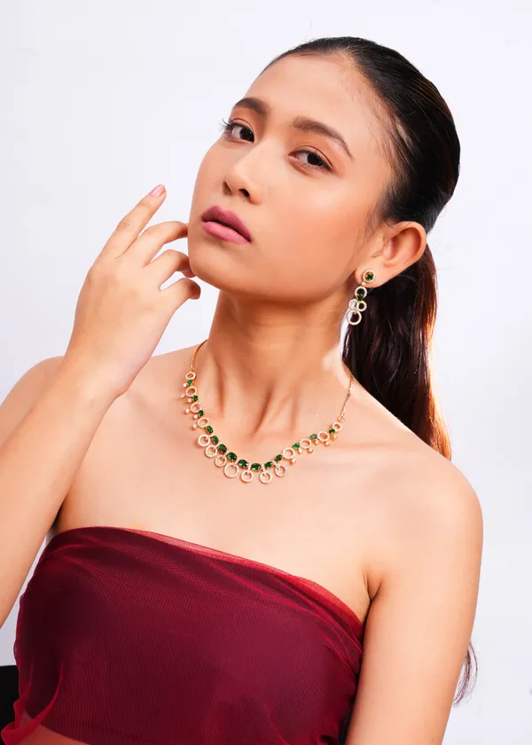Green_Brass_Gold_Plated_Handcrafted_Water_Resistance_CZ_Stone__Necklace__Set_For_Women