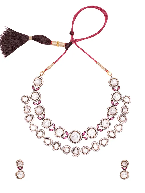 Red_Brass_Kundan_Oxidised_Handcrafted_Water_Resistance_CZ_Stone__Necklace__Set_For_Women