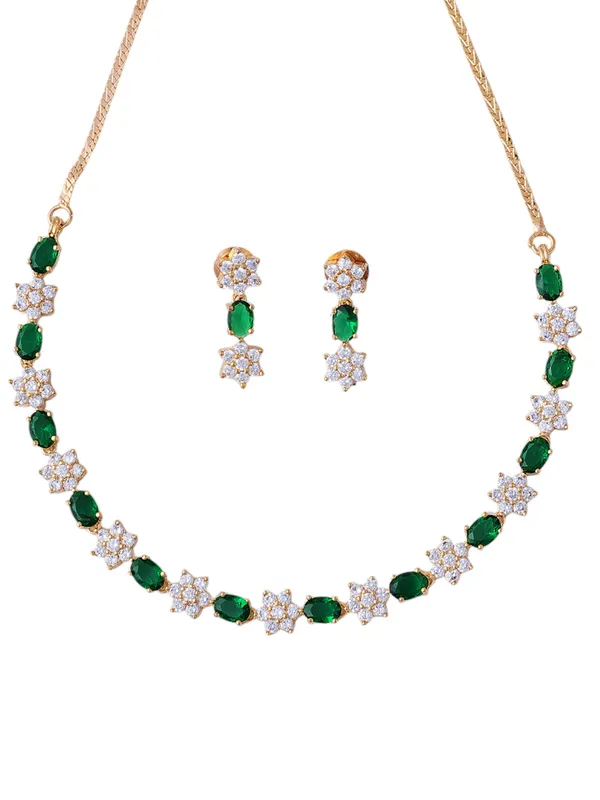 Green_Brass_Gold_Plated_Handcrafted_Water_Resistance_CZ_Stone__Necklace__Set_For_Women
