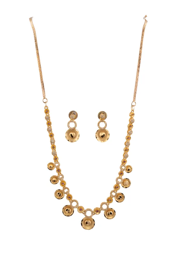 KAYRAH_Women_Red_Brass_Material_Crafted_Zircon_Stone_Studed_Necklace_with_Earrings_|_Modern,_Esthetic_Jewellery_for_Women_and_Girls|_Gifting_Accessories