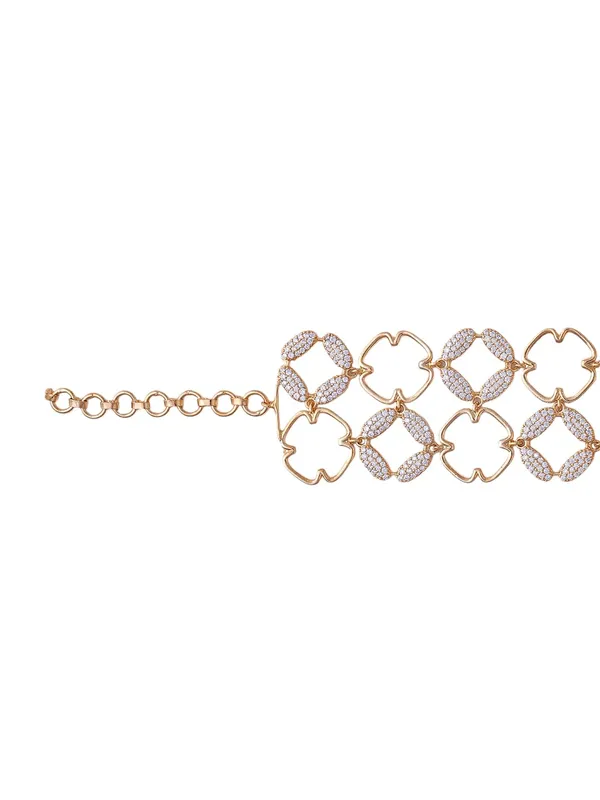 KAYRAH_Brass_Material_Gold_Plated_CZ_Stone_Studed-Bracelet_for_Women_|_Modern_Look_for_every_Girl,Women_|_Gifting_Accessories_(Design_7)