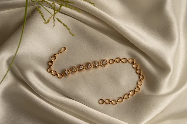 KAYRAH_White_Brass_Material_Gold_Plated_Zicron_Stone_Studed-Bracelet_for_Women_|_Modern_Look_for_every_Girl,Women_|_Gifting_Accessories