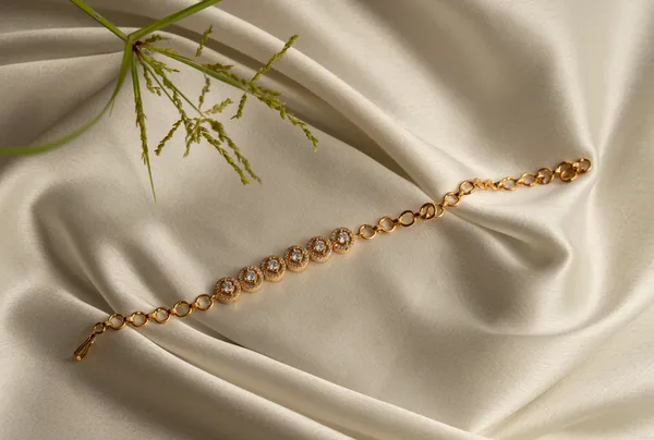 KAYRAH_White_Brass_Material_Gold_Plated_Zicron_Stone_Studed-Bracelet_for_Women_|_Modern_Look_for_every_Girl,Women_|_Gifting_Accessories