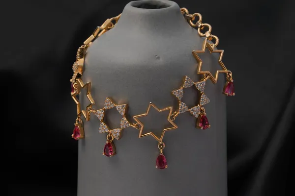 KAYRAH_Red_StoneStar_Shape_Design_Brass_Material_Gold_Plated_Zircon_Stone_Studed-Bracelet_for_Women_|_Modern_Look_for_every_Girl,_Women_|_Gifting_Accessories