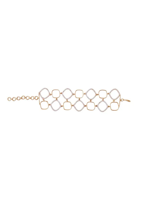 KAYRAH_Brass_Material_Gold_Plated_CZ_Stone_Studed-Bracelet_for_Women_|_Modern_Look_for_every_Girl,Women_|_Gifting_Accessories_(Design_1)