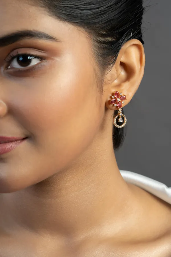Kayrah_Red_Women_Brass_Material_Handcrafted_zircon_Stone_Studed_Push-Back_Closer_Earrings|_for_Women_and_Girls,_Gift_for_Every_Women