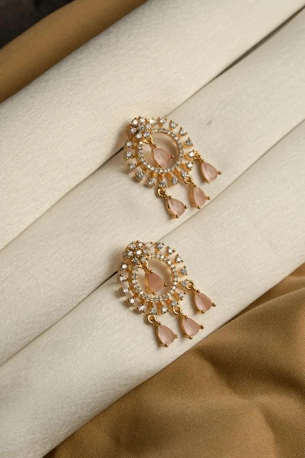 Kayrah_Pink_Women_Brass_Material_Handcrafted_zircon_Stone_Studed_Push-Back_Closer_Earrings|_for_Women_and_Girls,_Gift_for_Every_Woman