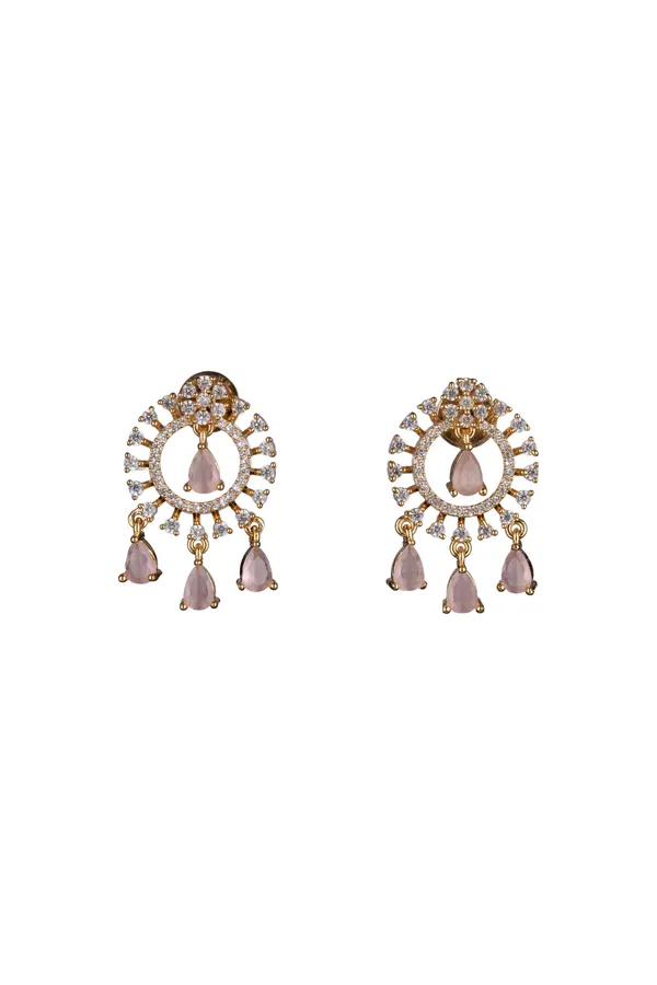 Kayrah_Pink_Women_Brass_Material_Handcrafted_zircon_Stone_Studed_Push-Back_Closer_Earrings|_for_Women_and_Girls,_Gift_for_Every_Woman