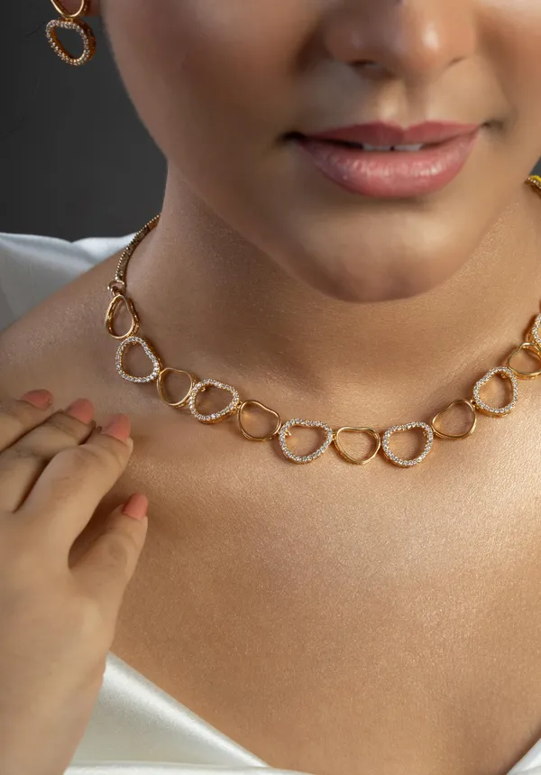KAYRAH_Women_White_Brass_Material_Crafted_Zircon_Stone_Studed_Necklace_with_Earrings_|_Modern,_Esthetic_Jewellery_for_Women_and_Girls|_Gifting_Accessories