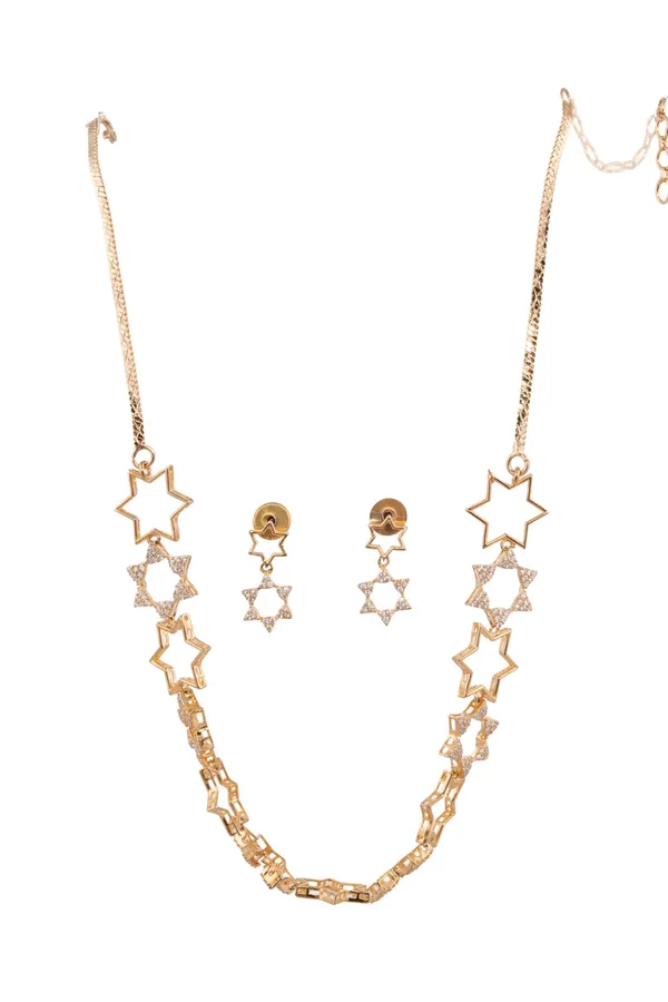 KAYRAH_Women_Pink_Brass_Material_Crafted_Zircon_Stone_Studed_Necklace_with_Earrings_|_Modern,_Esthetic_Jewellery_for_Women_and_Girls|_Gifting_Accessories