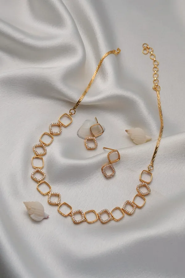 KAYRAH_Women_White_Brass_Material_Crafted_Zircon_Stone_Studed_Necklace_with_Earrings_|_Modern,_Esthetic_Jewellery_for_Women_and_Girls|_Gifting_Accessories