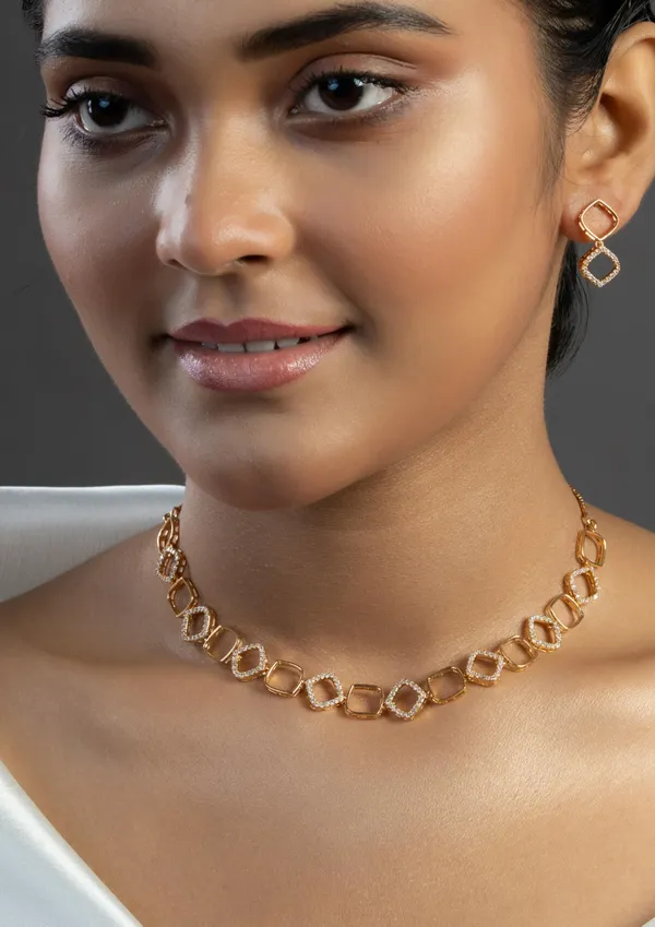 KAYRAH_Women_White_Brass_Material_Crafted_Zircon_Stone_Studed_Necklace_with_Earrings_|_Modern,_Esthetic_Jewellery_for_Women_and_Girls|_Gifting_Accessories