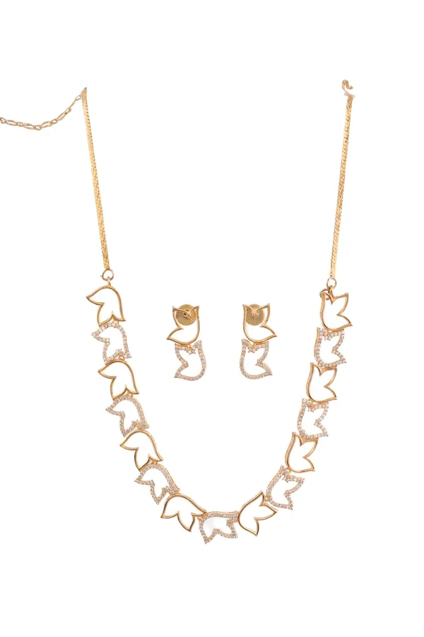 KAYRAH_Women_White_Brass_Material_Crafted_Zircon_Stone_Studed_Necklace_with_Earrings_|_Modern,_Esthetic_Jewellery_for_Women_and_Girls|_Gifting_Accessories