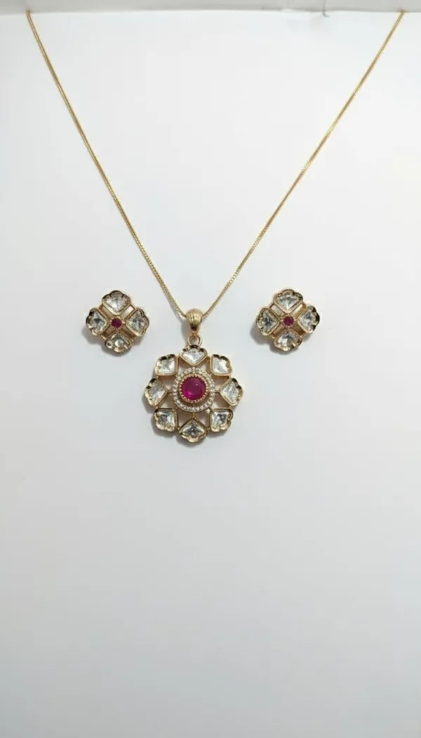 KAYRAH_Women_Red_Brass_Material_Crafted_Kundan_Stone_Studed_Necklace_with_Earrings_|_Modern,_Esthetic_Jewellery_for_Women_and_Girls|_Gifting_Accessories