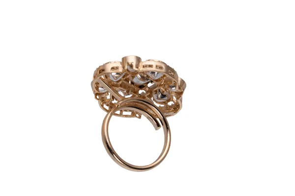 KAYRAH_Brass_Material_Topaz_Stone_Stud_Ring_for_Women_and_Girls_for_Every_Occassion_(Green_Pota)