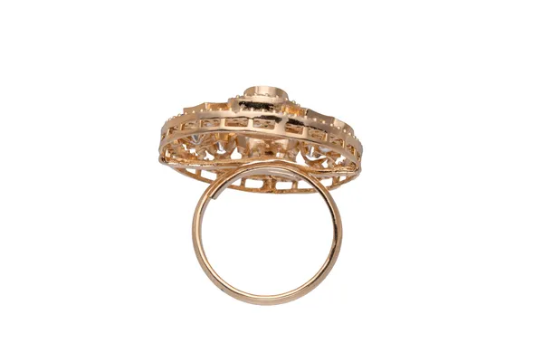 KAYRAH_Brass_Material_Topaz_Stone_Stud_Ring_for_Women_and_Girls_for_Every_Occassion_(Green_Pota)
