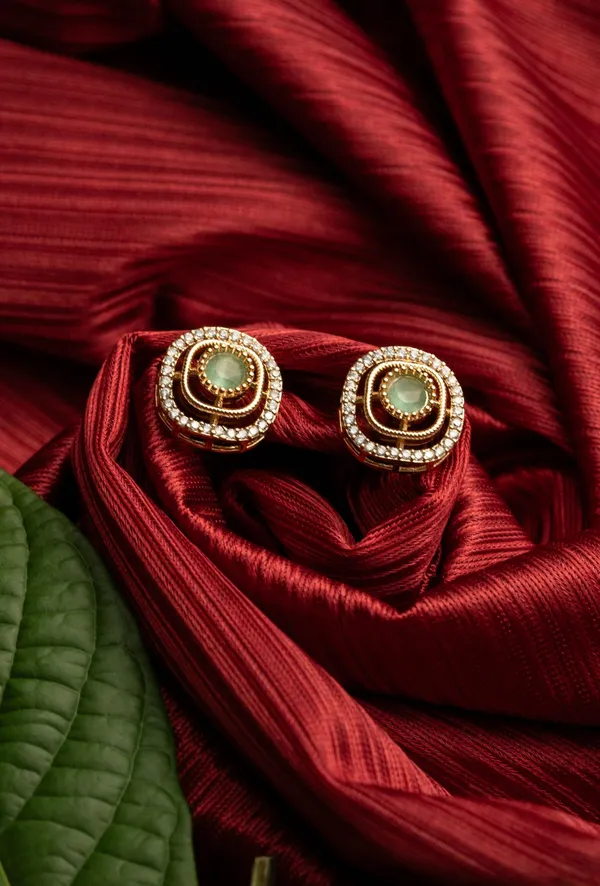 Kayrah_Green_Women_Brass_Material_Handcrafted_kundan_Stone_Studed_Push-Back_Closer_Earrings|_for_Women_and_Girls,_Gift_for_Every_Women