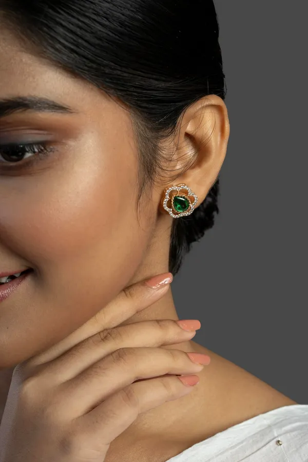 Kayrah_Green_Women_Brass_Material_Handcrafted_onyx_Stone_Studed_Push-Back_Closer_Earrings|_for_Women_and_Girls,_Gift_for_Every_Woman